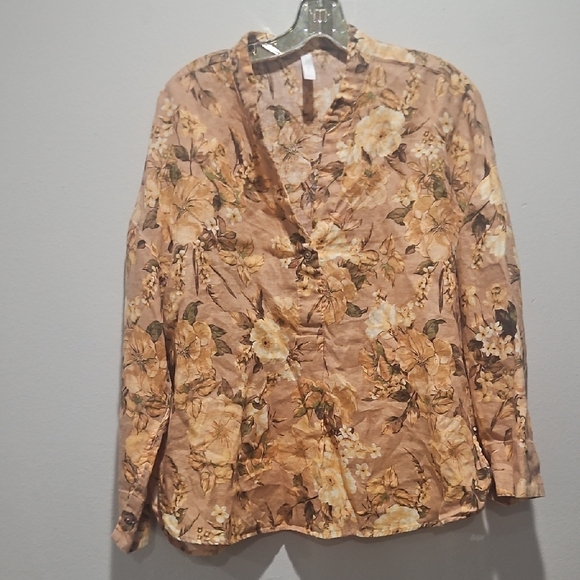 Mango Floral  Women's Top size 4 - Picture 1 of 7